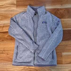 Patagonia Women’s Better Sweater heather purple - zip- size large